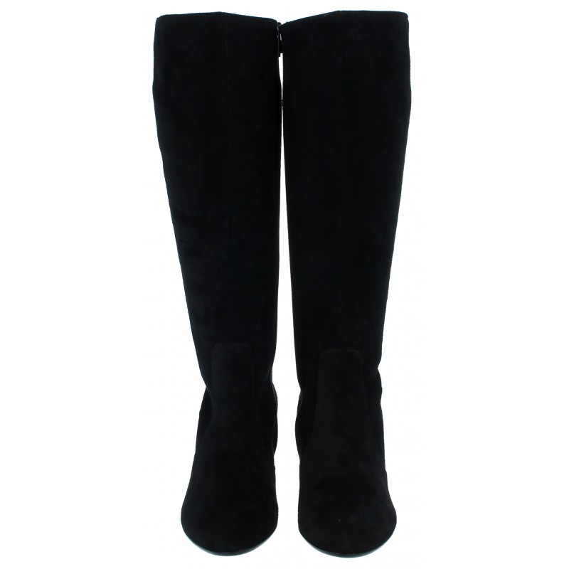 Gabor Maybe 35.858.17 Ladies Knee High Boots in Black Suede